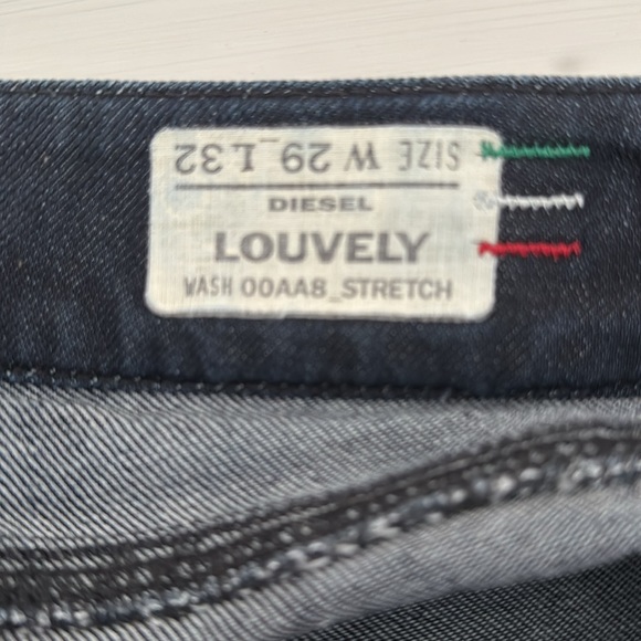 Diesel Louvely 00AA8 Stretch Bootcut Jeans Medium Wash Size 29 W 32 L Low Rise - Picture 4 of 5